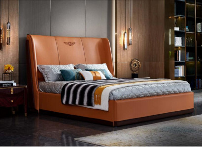 Bett Oranje Slaapkamer Nieuw Creatief Modern Design Meubels Hout Luxe Bedden